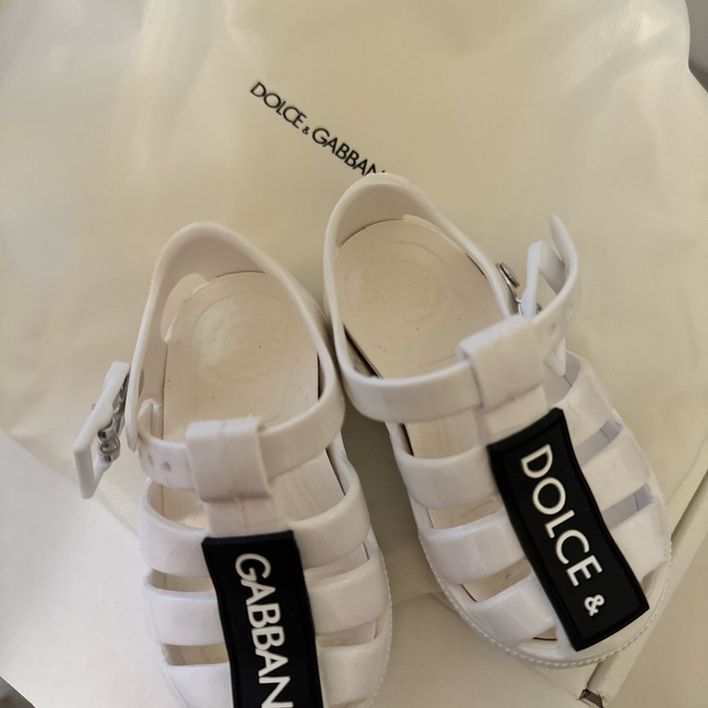 Dolce & Gabbana Kids White Sandals